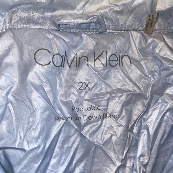 Calvin Klein Plus Size Hooded Packable Down Puffer Coat - Picture 3 of 5